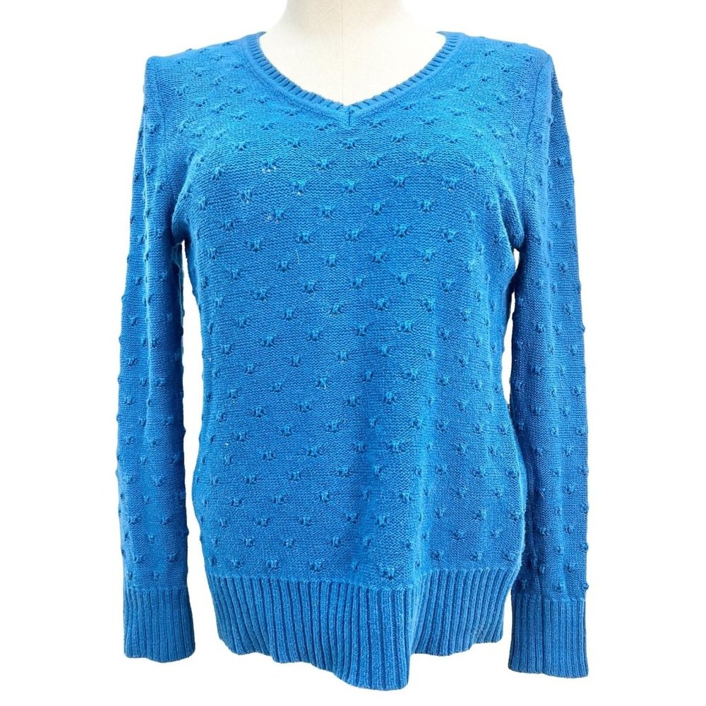Studio Works Sweater Women's Small Blue Long Sleeves